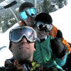 Hollywood Alien shredders Annette Pos and Cobb say hello and happy shredding...