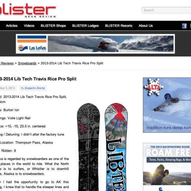 Image From Review: Blister Gear Review for 13/14 T.Rice Split