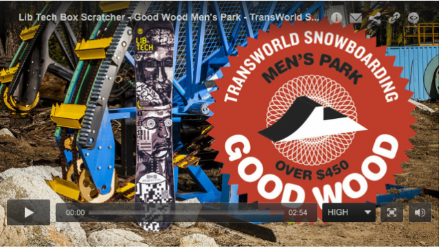 Transworld Snowboarding Good Wood Video for Burtner Box Scratcher