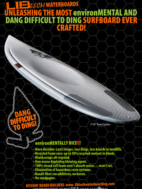 Image From Lib Tech Waterboards: Unleashing the Most EnvironMENTAL & Dang Difficult to Ding Surfboard Ever Crafted