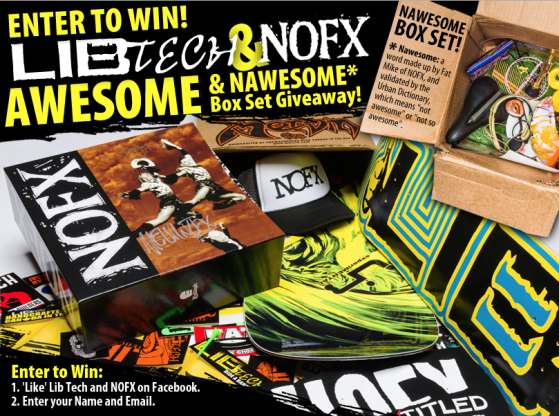 Image From Press Release / Giveaway: Lib Tech & NOFX Awesome & Nawesome Giveaway