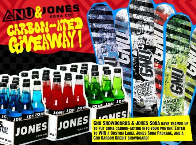 Gnu Snowboards & Jones Soda Carbon-ated Giveaway! 