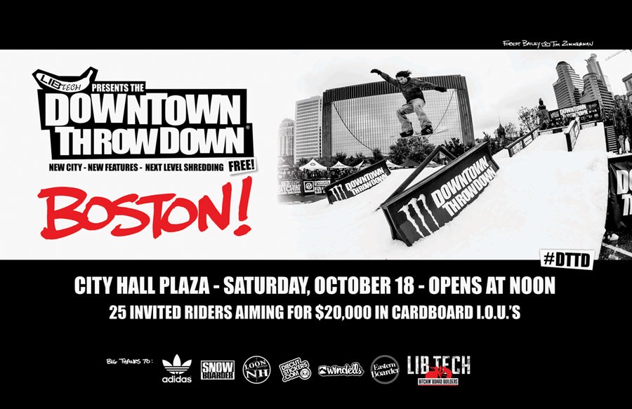 Lib Tech's Downtown Throwdown is packed up and heading to Boston!