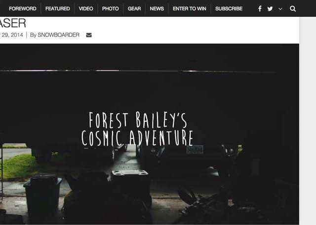 Image From Forest Bailey’s Cosmic Adventure – Live on Snowboarder Mag Tomorrow!