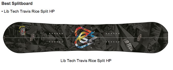 Lib Tech T.Rice Pro Split HP is Best Splitboard of 2015