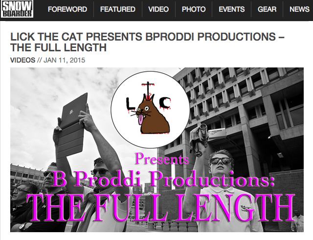 Image From B Proddi Productions: The Full Length – Presented by Lick The Cat