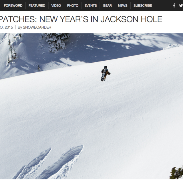 Image From Snowboarder Mag Dispatch – New Year’s in Jackson Hole