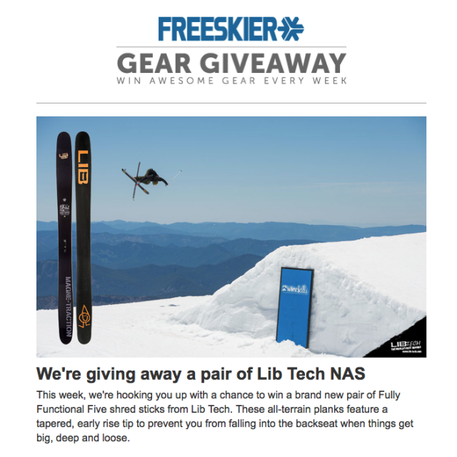 Image From Win NAS  through Freeskier Email newsletter!