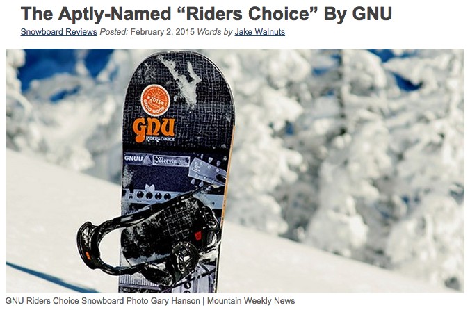 GNU Riders Choice Mtn Weekly News