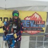 Anna was just outside the podium but was stoked none the less! She qualified with the other for the Grand Prix at Mammoth.