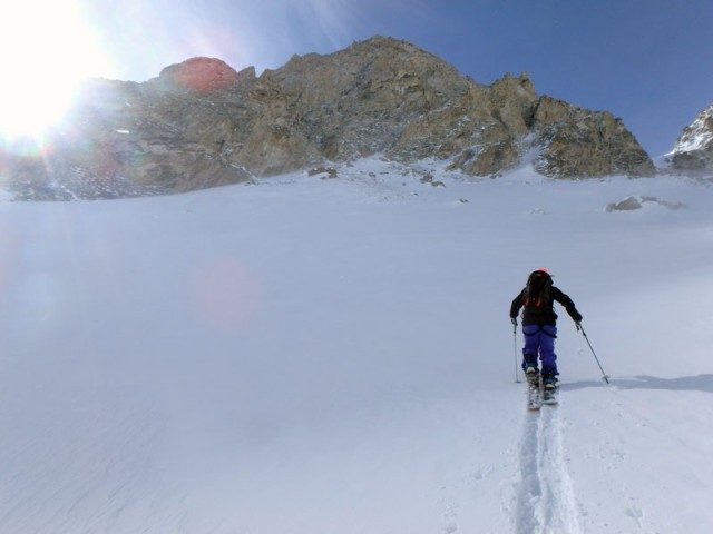 Image From Maria Debari’s Unreal Adventures – Splitboarding the West Hourglass Couloir