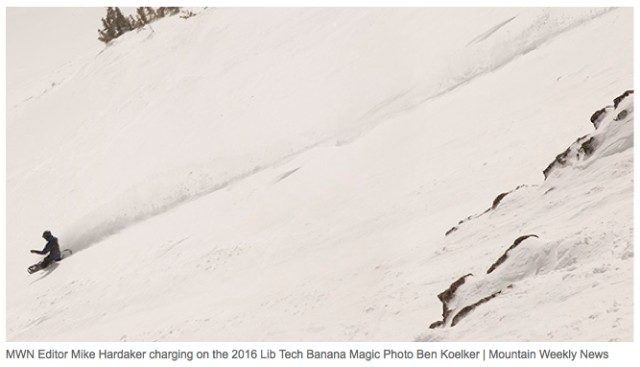 Image From Banana Magic in Mountain Weekly News Article – 4 Snowboards To Checkout In 2016