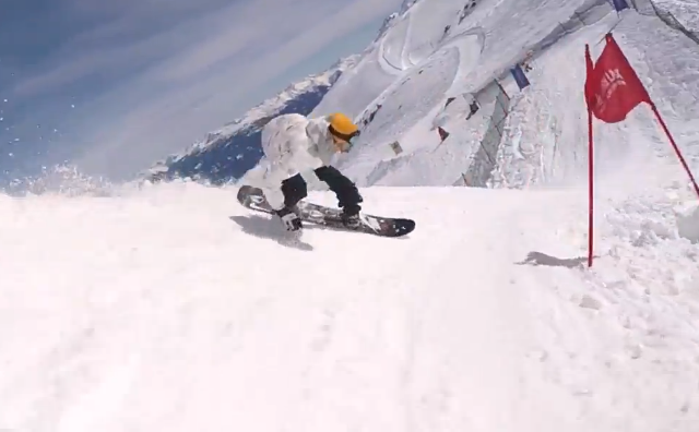 Image From One Lap Through the Sudden Rush Laax Banked Slalom with Nicolas Müller