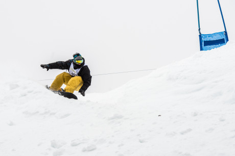 Fredi Kalbermatten in Lib Tech Storm Factory Outerwear