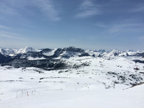 The view at Sunshine Village in Banff, AB.