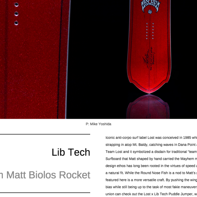 Image From SnowboarderMag’s Tech Tuesday: Matt Biolos Lost Mayhem Rocket