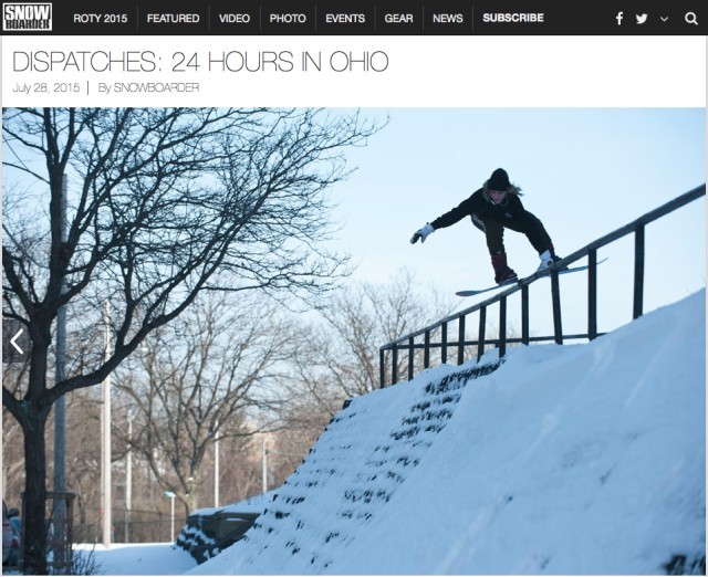 Image From Snowboarder Mag Dispatch with Danyale Patterson and the Dinos