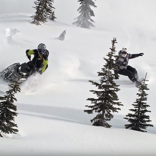 Image From Travis Rice & Dan Adams: Backcountry Snowmobiling Reunion (CONVERGENCE)