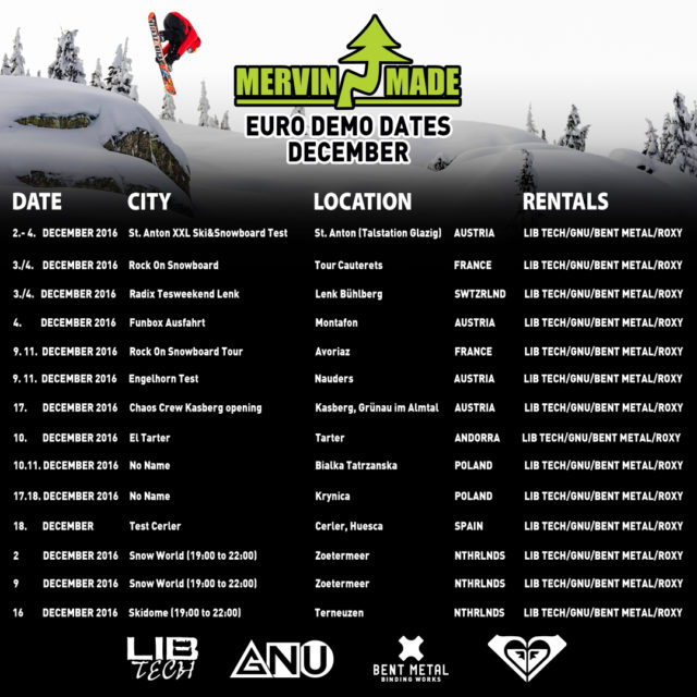 Image From Euro Demo Dates December